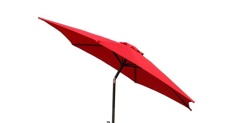 Red Patio Umbrella with Carry Bag