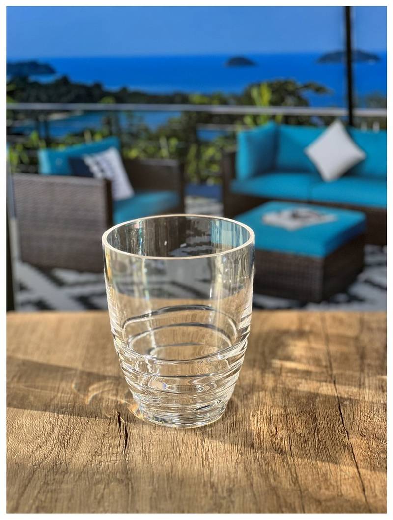 Chic Swirl Acrylic Drinkware Set