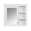 Sleek Wall-Mounted Medicine Cabinet with Mirror & Shelves