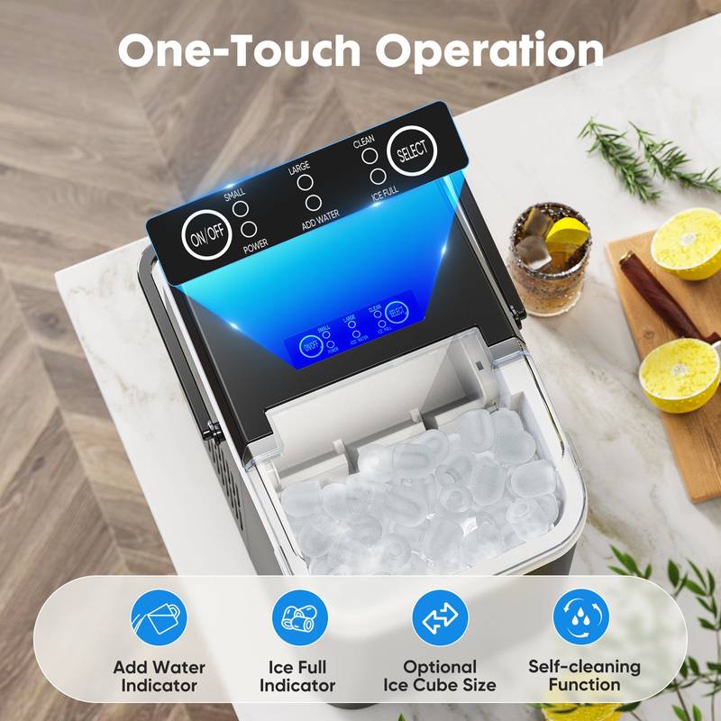 ChillPro Mini Ice Maker - Portable and Stylish!
