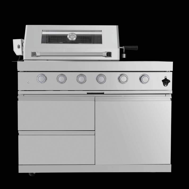 Ultimate Outdoor BBQ Island with Wine Cooler & Storage