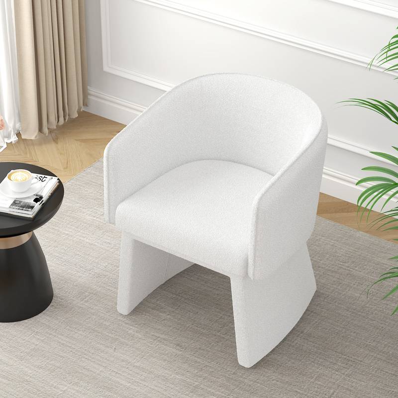 Chic White Lounge Chair