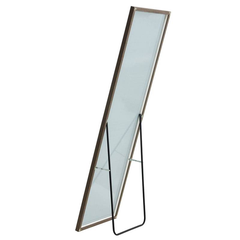 Chic Gray Full-Length Dressing Mirror