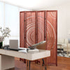Charming Brown Wood Folding Room Divider
