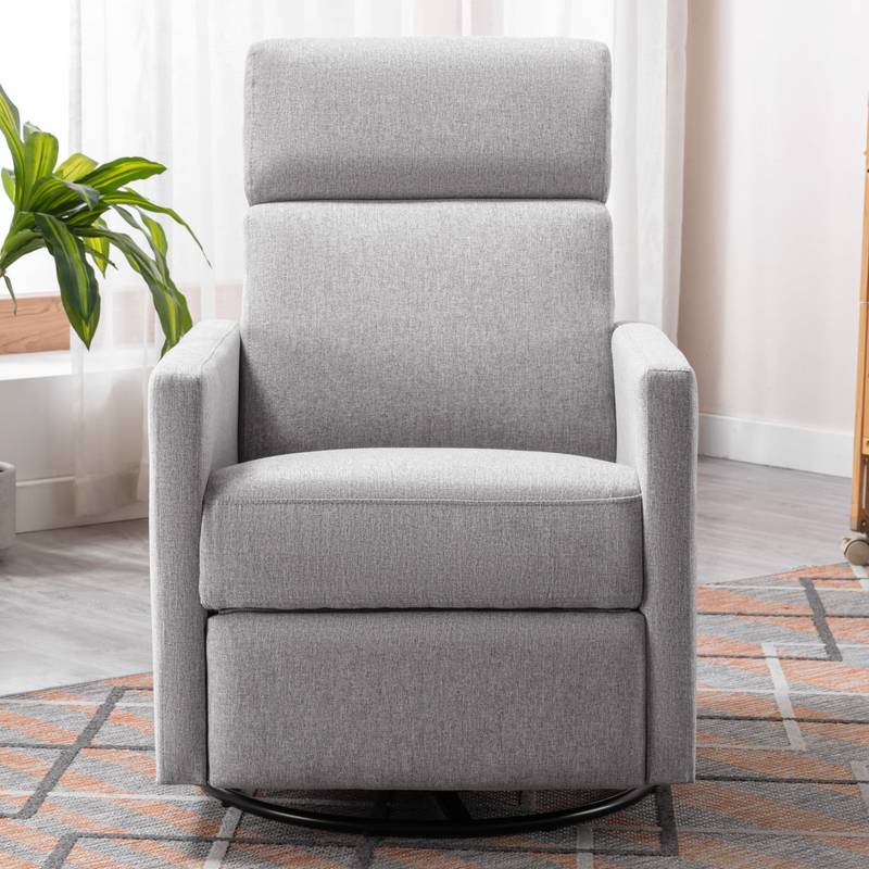 Cozy Gray Rocking Nursery Chair