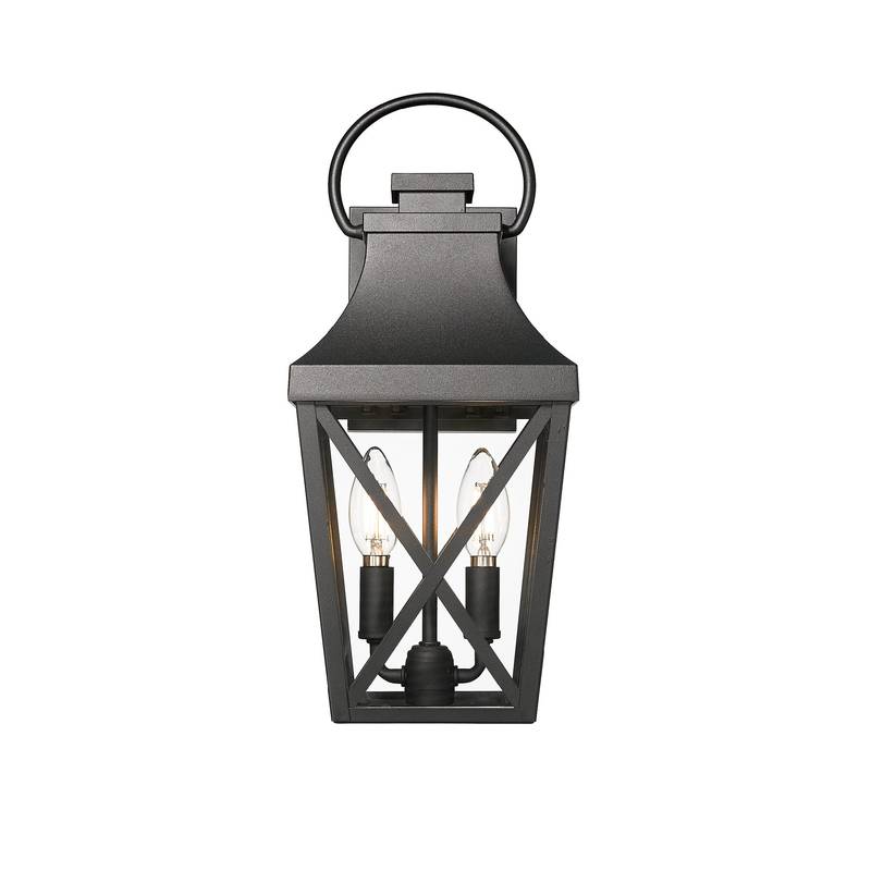 Sleek Black Outdoor Wall Light