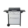 Ultimate Outdoor BBQ Grill with Foldable Side Table and Accessories