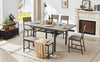 Cozy Foldable Dining Table in Grey