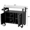 Grill Master’s Rolling Cart - Outdoor BBQ Station with Storage & Spice Rack