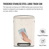 Sleek Soft-Close Kitchen Trash Can with Foot Pedal and Bags