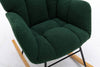 Cozy Green Rocking Chair - Mid Century Modern Charm