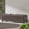 Chic Wicker Storage Bench