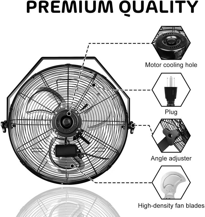 High-Performance Wall Mount Fan for Any Space