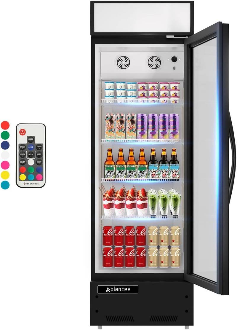 Chill & Display: LED Beverage Merchandiser Fridge