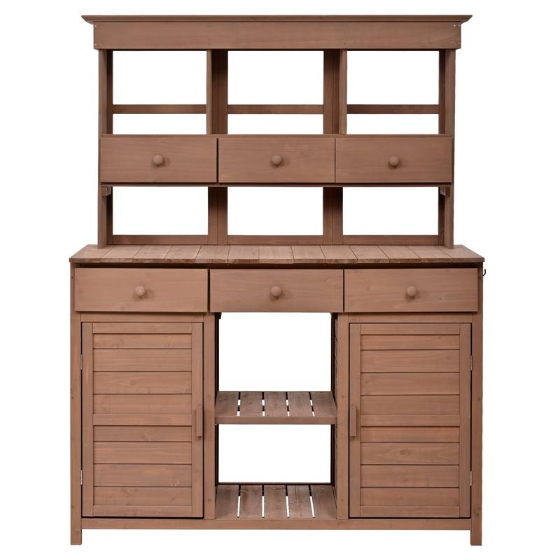 Garden Haven Potting Bench & Storage Station