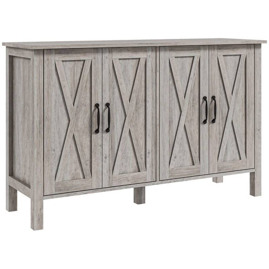 Rustic Charm Sideboard with Barn Doors