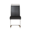 Sleek Glass Dining Set for Four with Chic Silver Legs