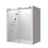 Sleek Sliding Frameless Shower Door with Soft-Close Glass