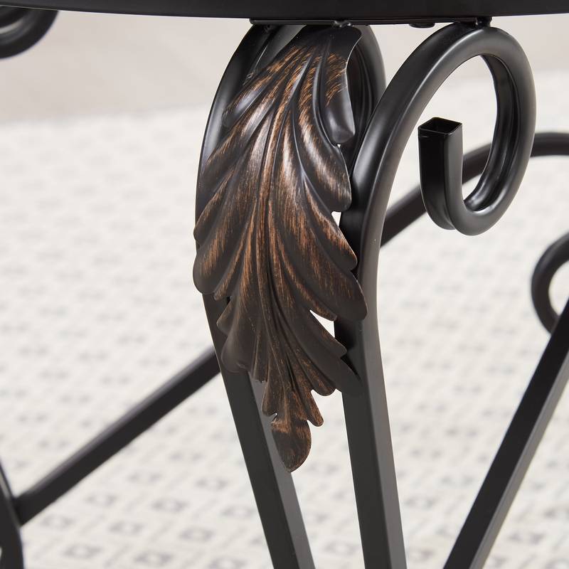 Rustic Chic Glass Coffee Table Trio