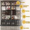 Chic Industrial Wine & Glass Stand