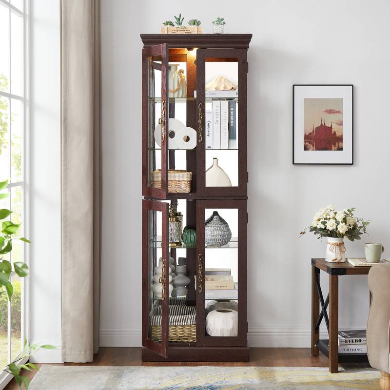Cherry Glow Display Cabinet