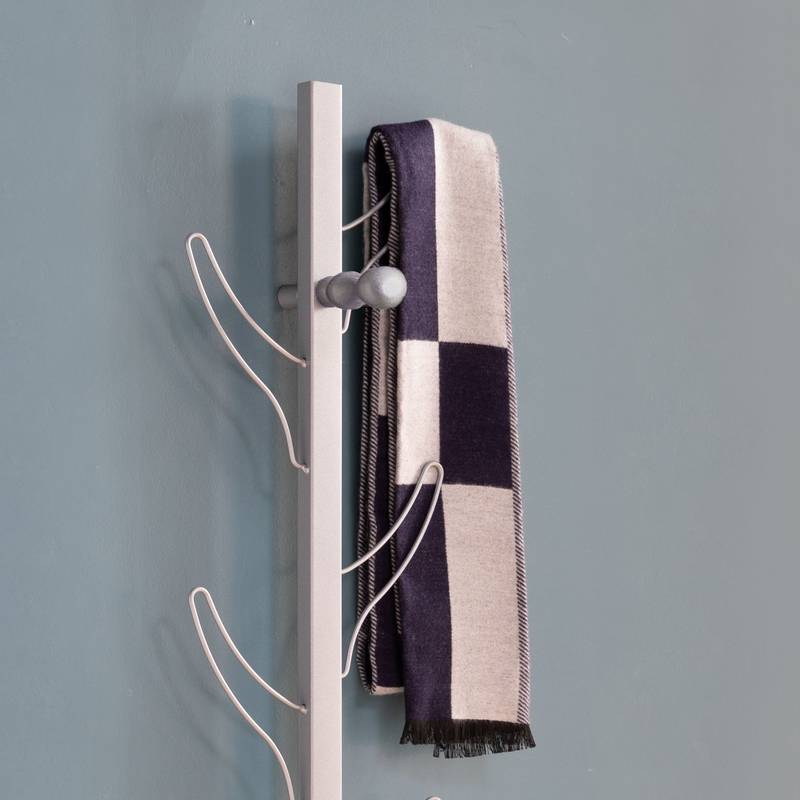 Silver Double-Sided Coat Rack