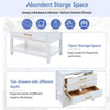 Navy Bliss Bathroom Vanity with Open Storage & Two Drawers