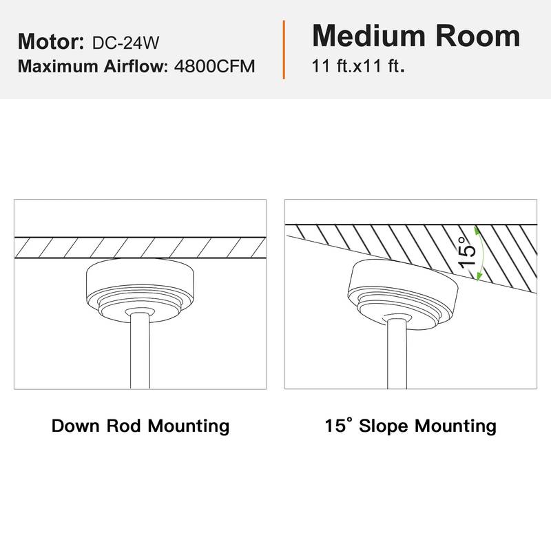 Sleek LED Ceiling Fan with Remote Control