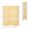 Bamboo Folding Privacy Screen & Storage Divider