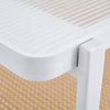 Sleek White Double Layer Coffee Table