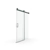 Sleek Matte Black Soft-Close Frameless Shower Door