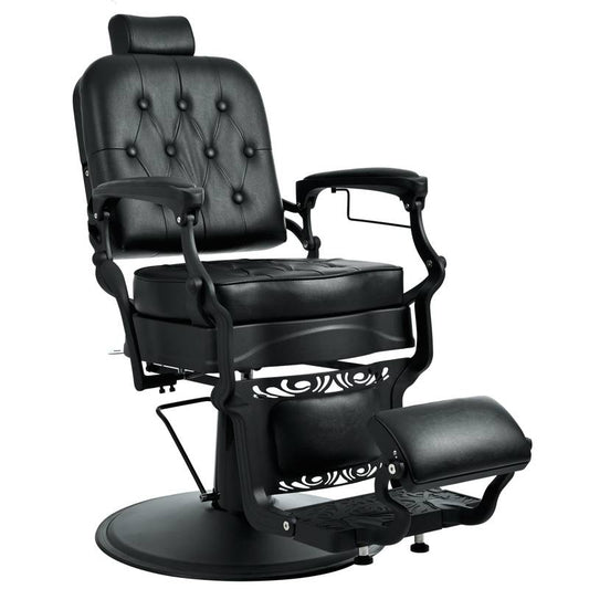 Vintage Luxe Barber Chair - Heavy Duty, 360° Rotating, Perfect for Salons & Spas!