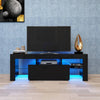 GlowTV Stand: Stylish Black Cabinet with LED Lights for Gaming & Entertainment