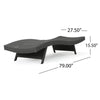 Salem Wicker Chaise Lounge Duo