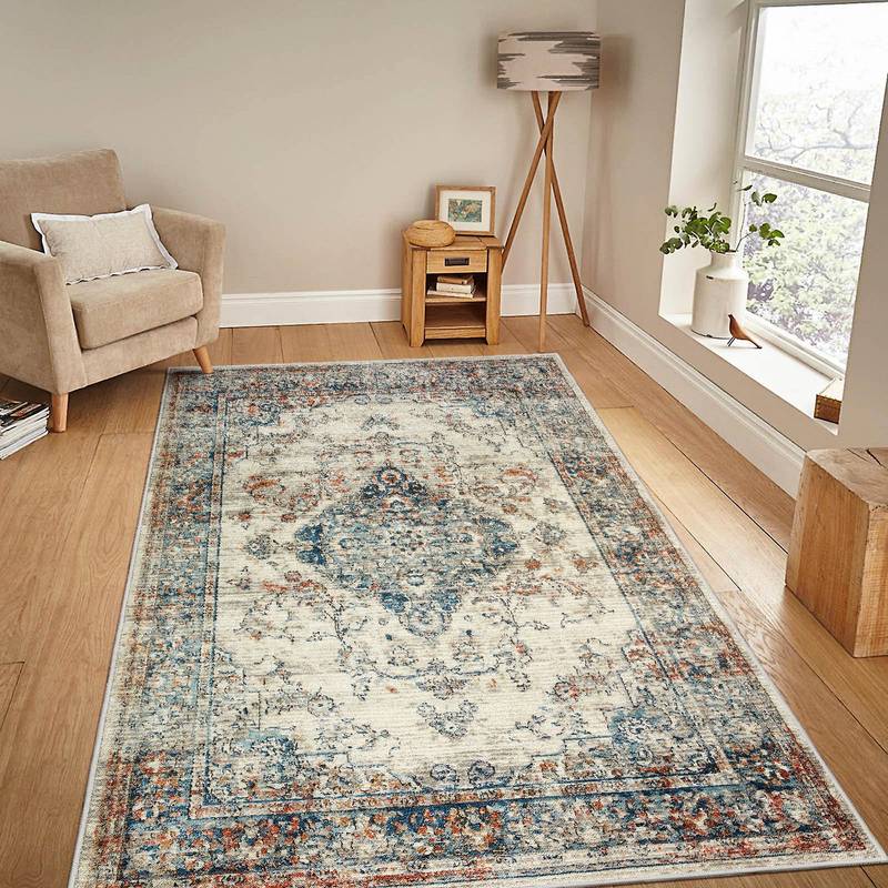 Boho Bloom Non-Slip Area Rug