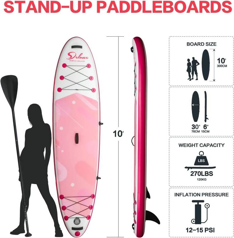 Pink Paddle Adventure: Ultimate Inflatable SUP for Everyone