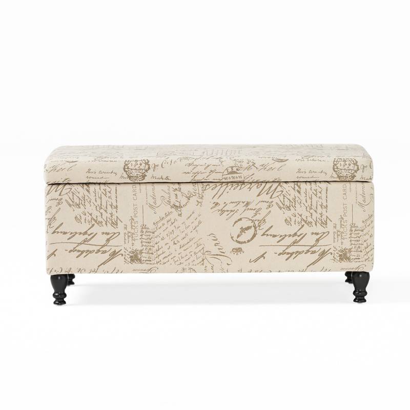 Chic Parisian Storage Ottoman
