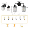 Clear Glass Industrial Sconce - Chic Lighting for Any Room