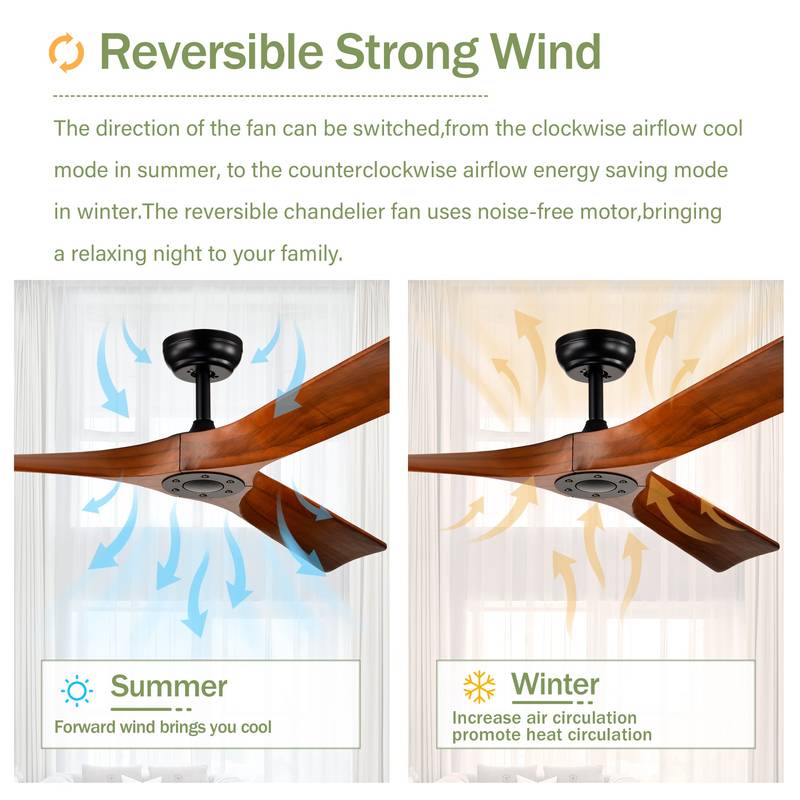 Stylish Reversible Ceiling Fan with Remote - Perfect for Any Room!