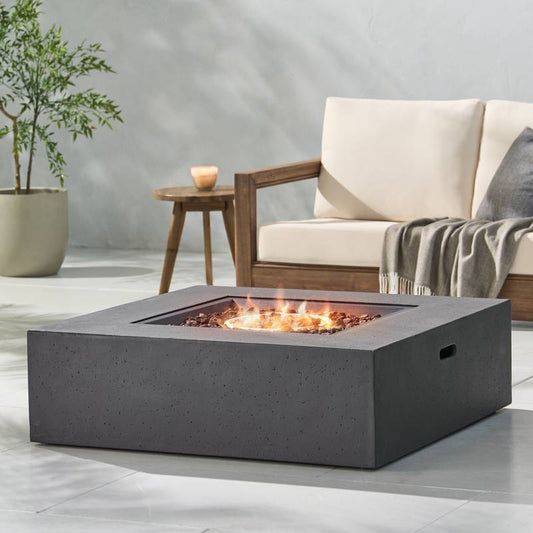 Cozy Square Fire Table for Outdoor Gatherings