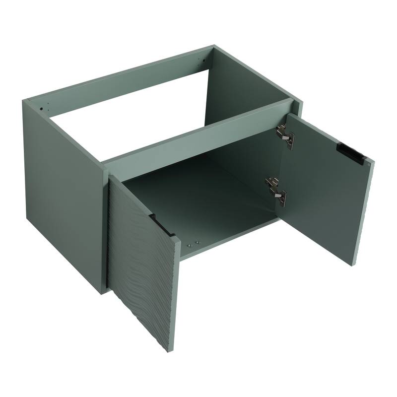 Chic Wall-Mounted Vanity with Soft Close Doors for Cozy Bathrooms