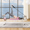 Pink Foldable Pilates Reformer for Home and Studio
