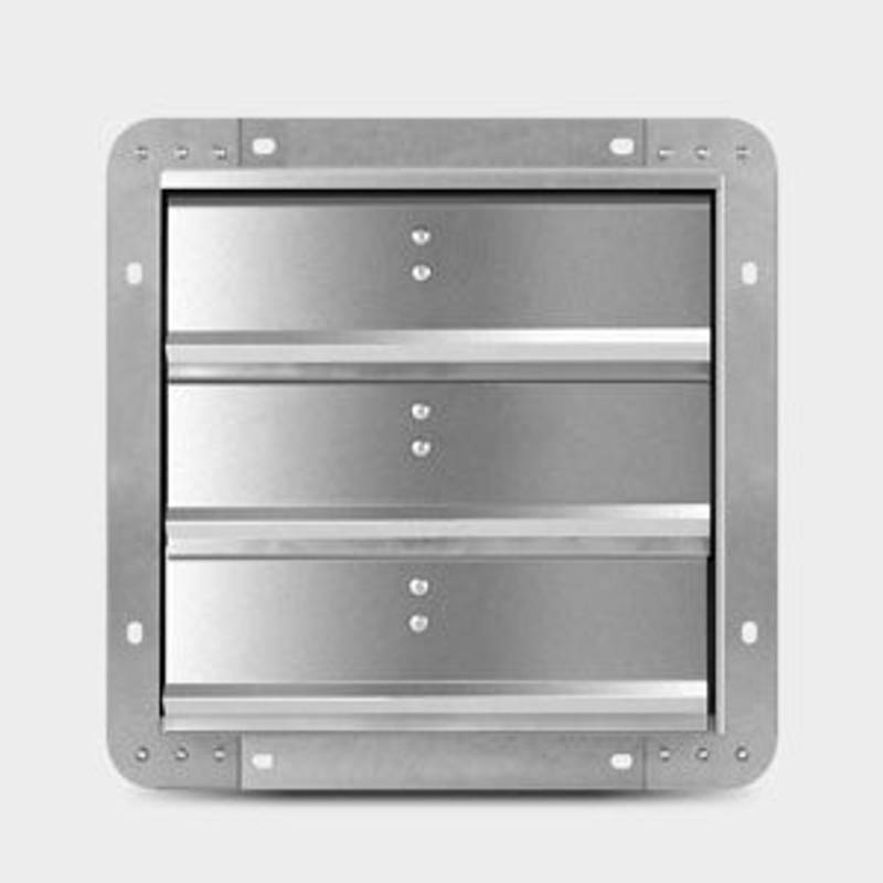 Powerful Silver Shutter Exhaust Fan Duo with Speed Control