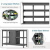 Charming Gray Garden Potting Table with Storage