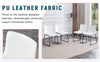 Chic White PU Leather Chair - Perfect for Modern Spaces!