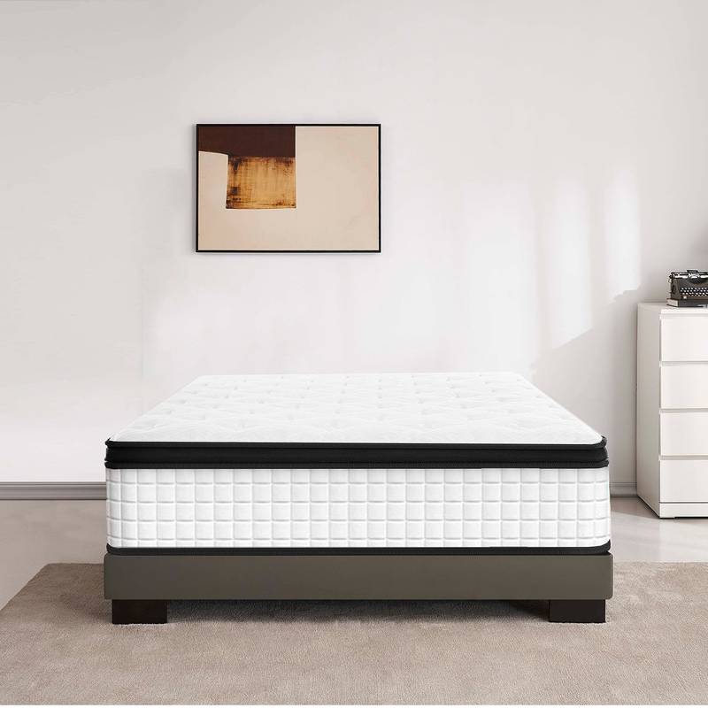CoolComfort Hybrid Mattress - Twin Size 12 Inch Memory Foam Bliss