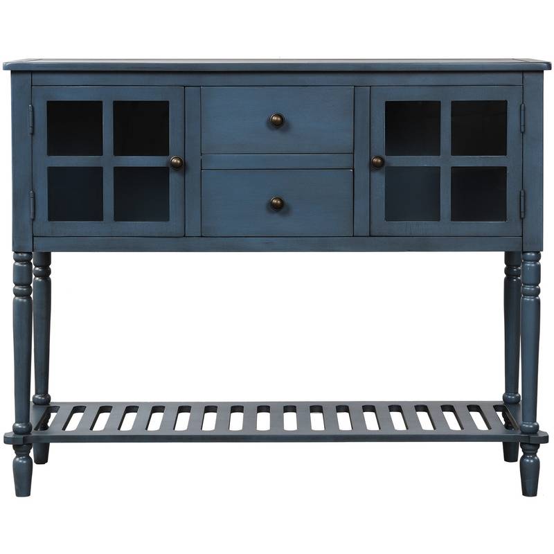 Charming Navy Farmhouse Console Table