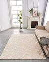 Gilded Chinchilla Luxe Faux Fur Rug