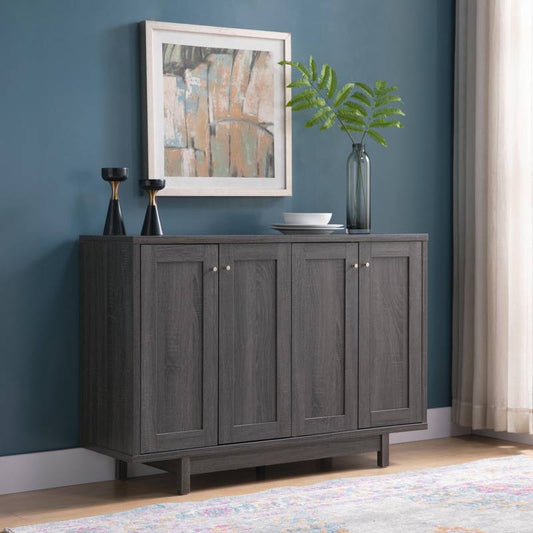 Chic Grey Buffet with Ample Storage