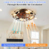 Sleek Remote-Controlled Ceiling Fan with Lights